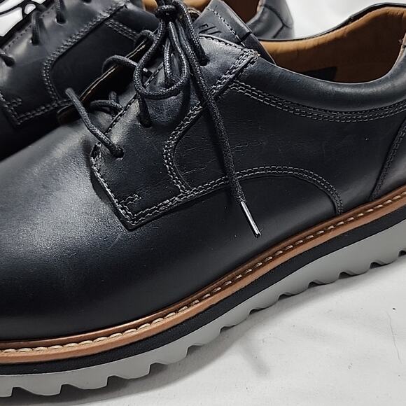 JOHNSTON & MURPHY STYLE BRAYDON PLAIN TOE MENS 9 BLACK NUBUCK NWOB ELEGANT main image 12